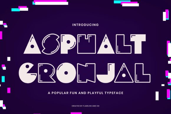 Asphalt Gronjal: A Font That Brings Arcade Energy to Modern Design