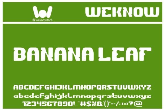 Banana Leaf: A Playful Typeface for Bold Branding