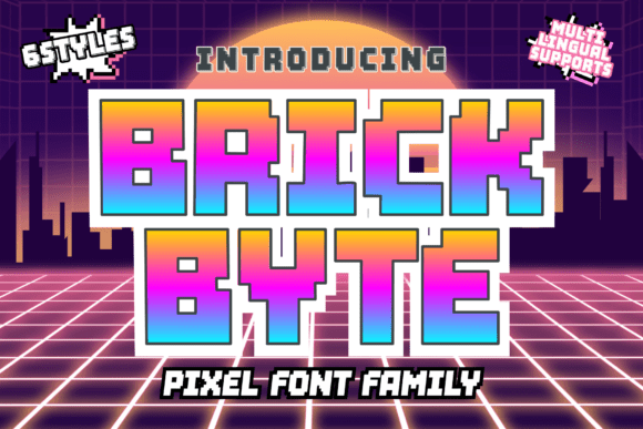Brick Byte: The Voxel-Inspired Typeface for Bold Visuals