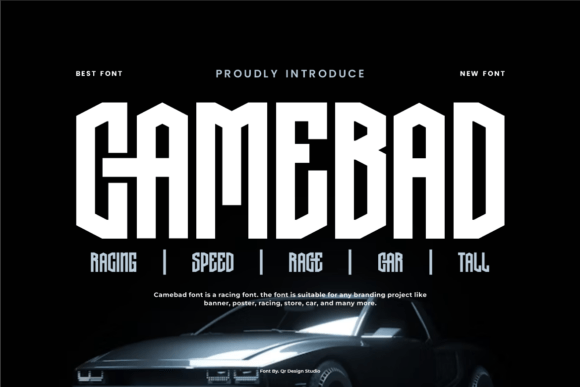 Camebad Font: Unleash Raw Speed in Your Designs