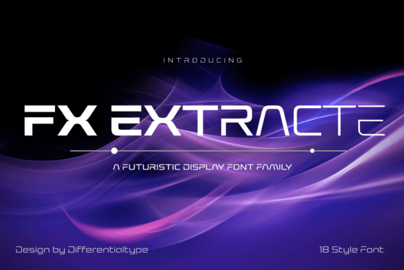 FX Extracte: The Futuristic Display Font for Bold Projects