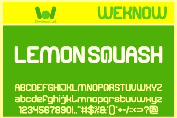 Lemon Squash: A Playful Typeface for Bold Ideas