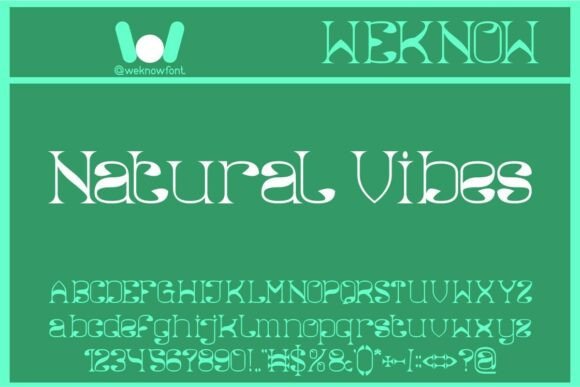 Natural Vibes: A Typeface Where Floral Charm Meets Modern Elegance