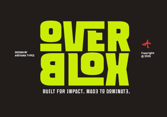 Overblox Regular: The Bold Display Font for High-Impact Design