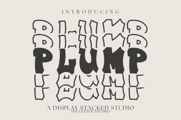 Plump Stacked: The Bold, Bubbly Font for High-Impact Design