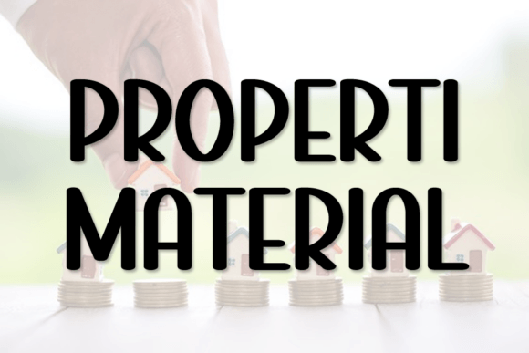 Properti Material: A Display Font with Character
