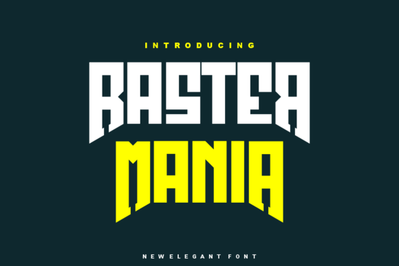 Raster Mania: The Bold Display Font for Modern Designers