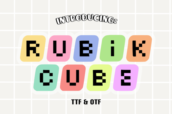 Rubik Cube: A Nostalgic Font for Modern Branding