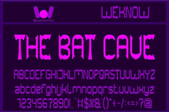 The Bat Cave: A Font with Fiery Gothic Charm