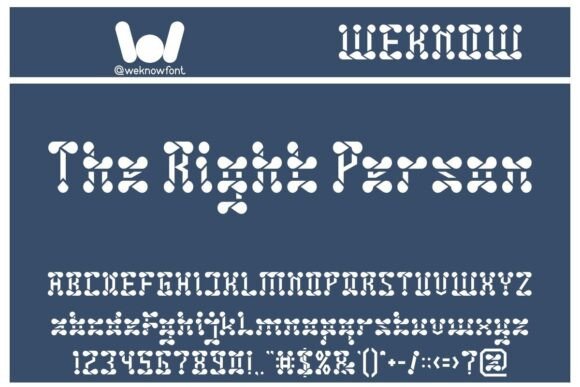 The Right Person Font: Injecting Cyber Avant-Garde into Your Designs