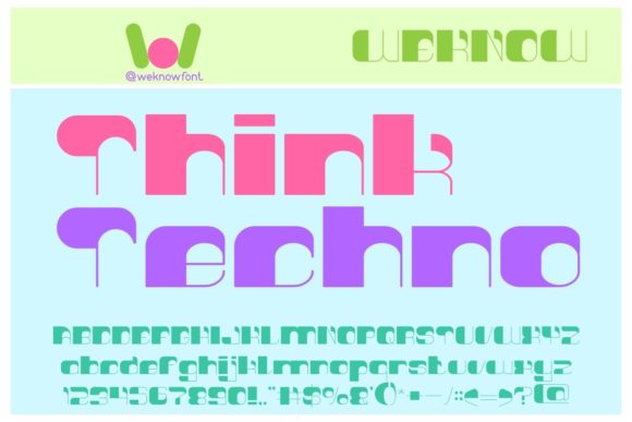 Think Techno: A Display Font for Bold, Modern Projects