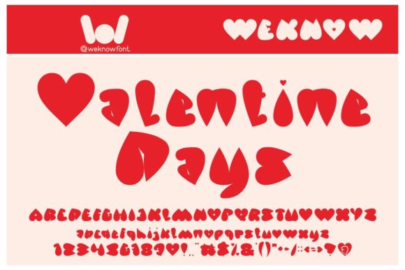 Valentine Days: A Display Font with Character and Charm